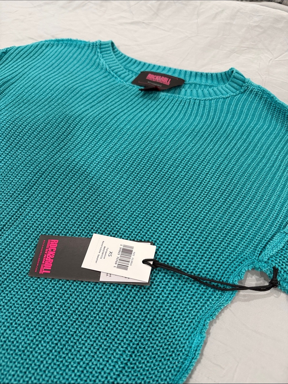 Teal Ribbed Pullover Sweater XS NWT
Rock & Roll Denim - Picture 3 of 5